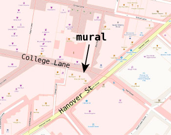 Map of mural location